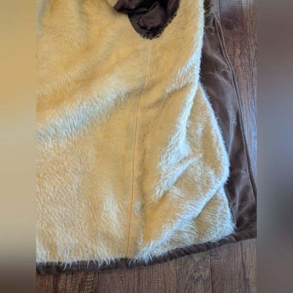 Vintage Bagpiper Men's Brown Corduroy Jacket with Faux Fur Lining Sz 48 (Medium) - Picture 12 of 14